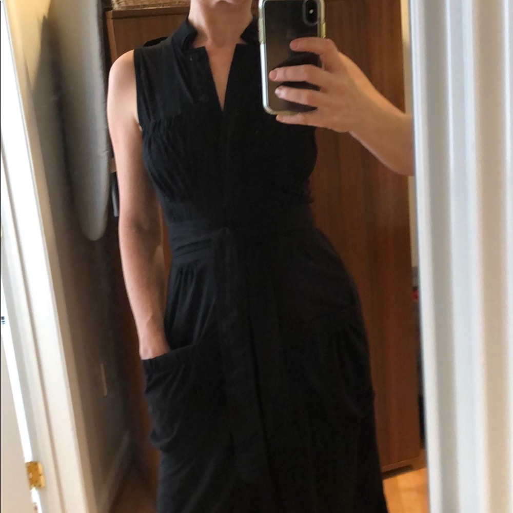 Unique utility dress with pockets